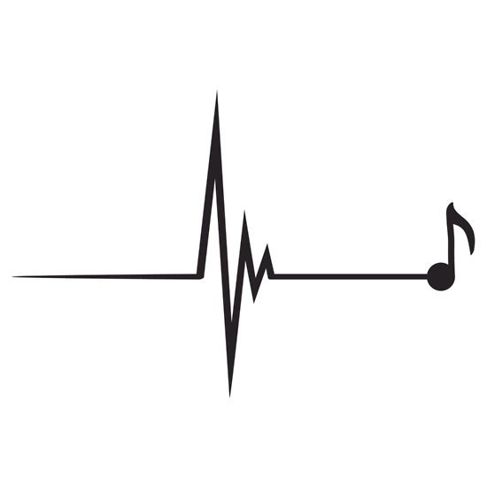 550x550 Tattoos Music Notes Heart Monitor Drawing Ideas And Designs