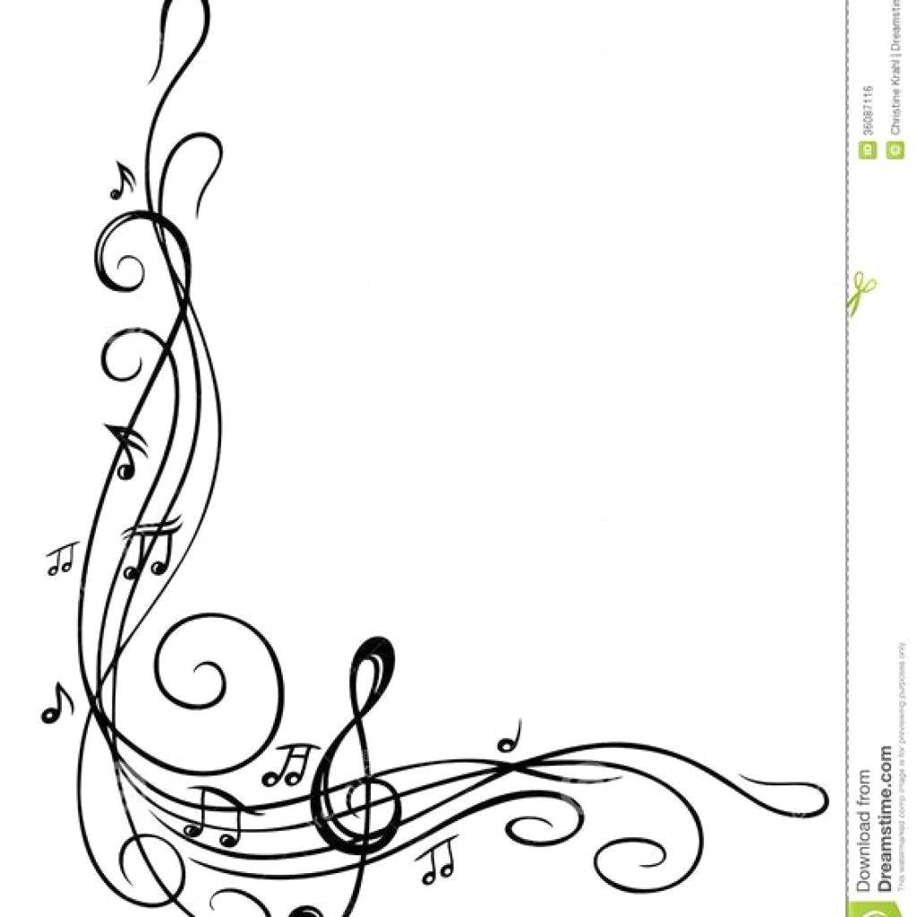 1024x1024 Music Border Clip Art Image For Free Musical Notes Pix Note Space