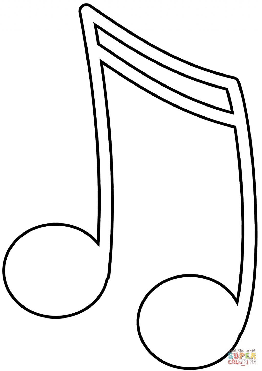 Music Notes Line Drawing | Free download on ClipArtMag