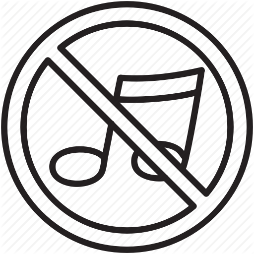 512x512 Loud, Music, No, Not Allowed, Signs, Sound, Warning Icon