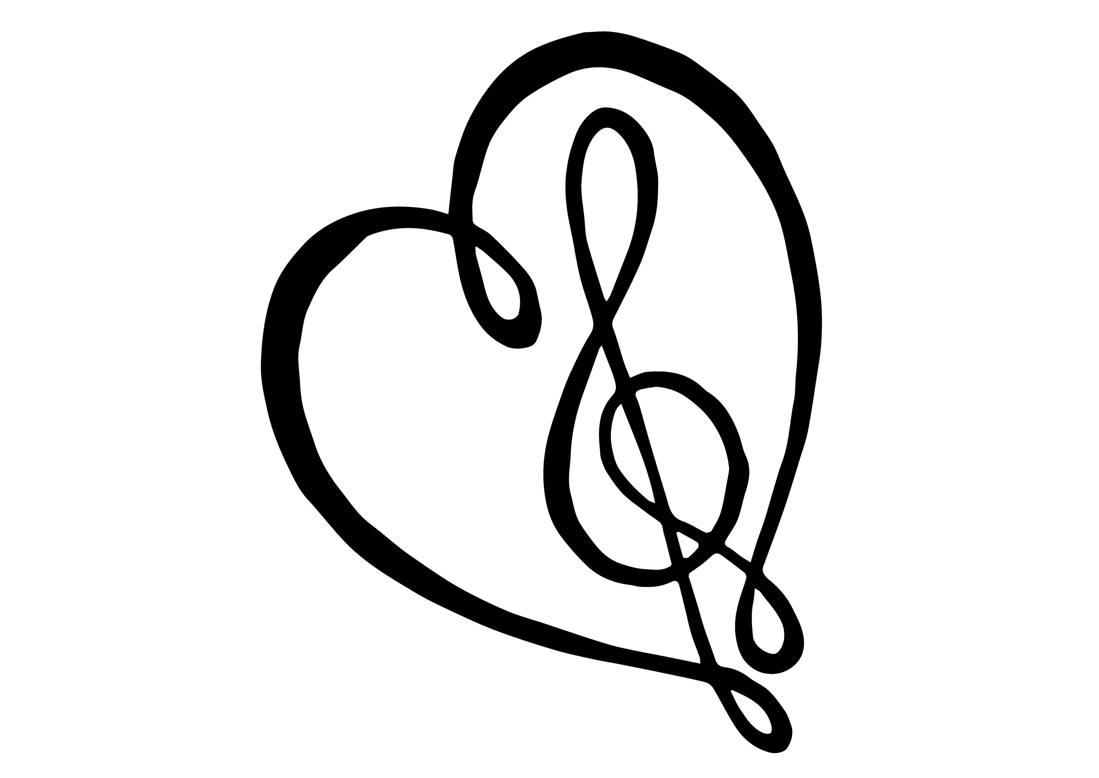 3509x2484 Heart Music Symbol