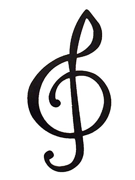 455x606 Treble Clef Music Note Metal Wall Art Decor Kitchen