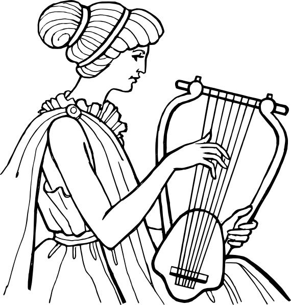 570x597 lyre musical instrument clip art free vector in open office