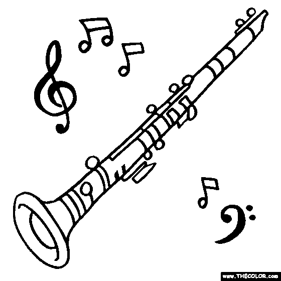560x560 Clarinet Coloring