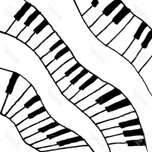 300x300 Stock Illustration Piano Keys Vector Drawing Soidergi