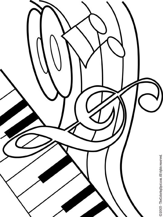 540x720 Musical Theme Printable Coloring Pages For Kids Doodles