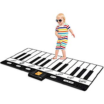 350x350 click n' play gigantic keyboard play mat, keys