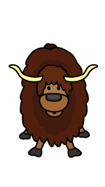 215x382 How To Draw A Yak, Easy Step