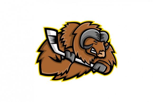 580x387 Musk Ox Ice Hockey Mascot