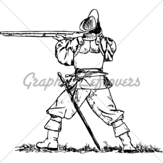 Musketeer Drawing | Free download on ClipArtMag