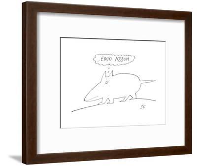 400x337 drawing of possum like animal out of whose heads come the words