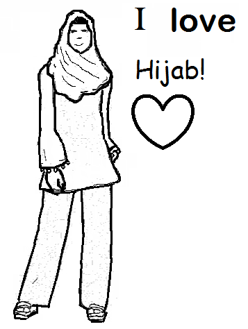 357x474 Muslim Girl Islamic Worksheets For Children