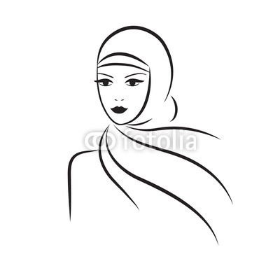 Muslim Girl Drawing | Free download on ClipArtMag