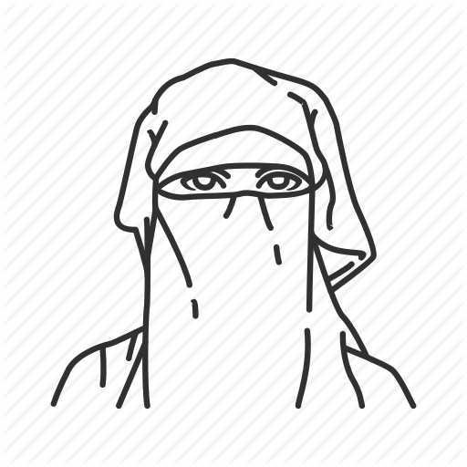 512x512 hijab, muslim, veil, woman icon