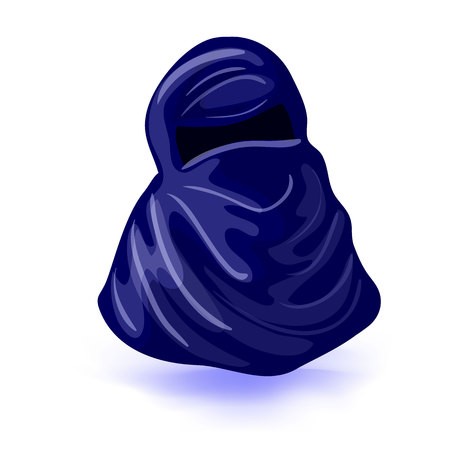 450x450 Arabic Muslim Woman Niqab Isolated Drawing On A White Background