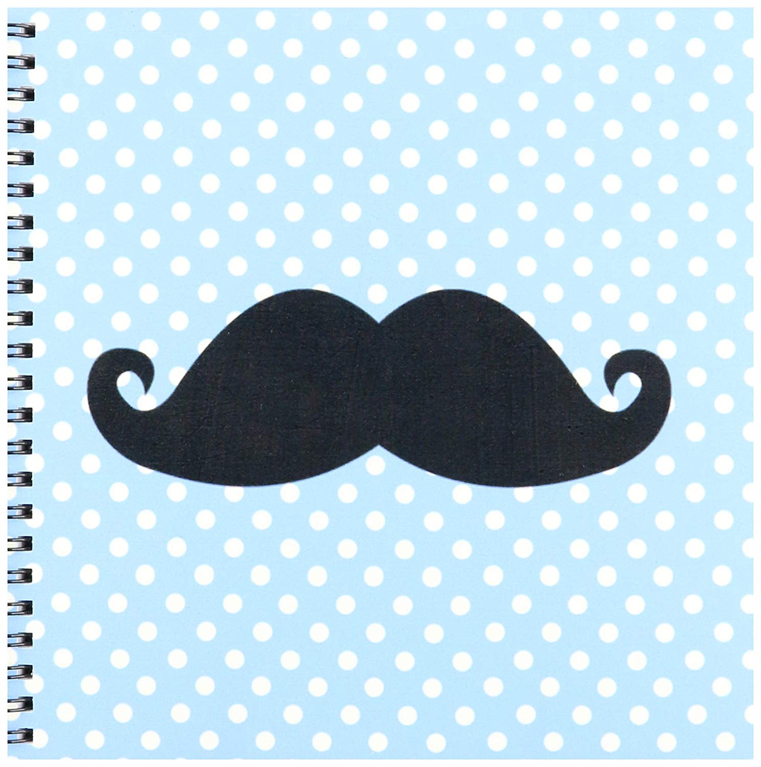 1488x1500 Db Funny Black Mustache On Blue Polka Dots Drawing