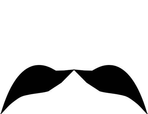 500x386 vector drawing of spiky down mustache