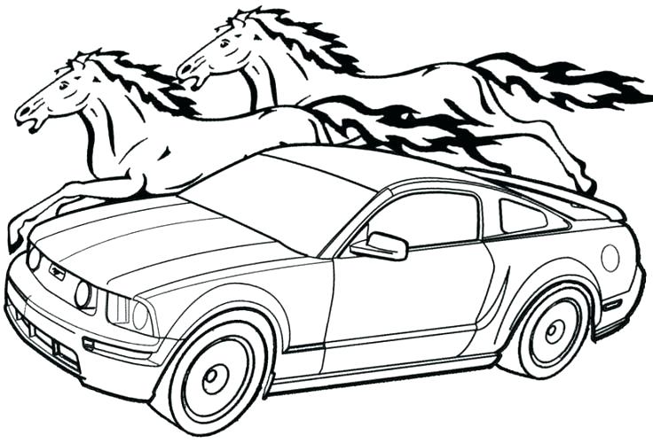 736x500 Mustang Coloring