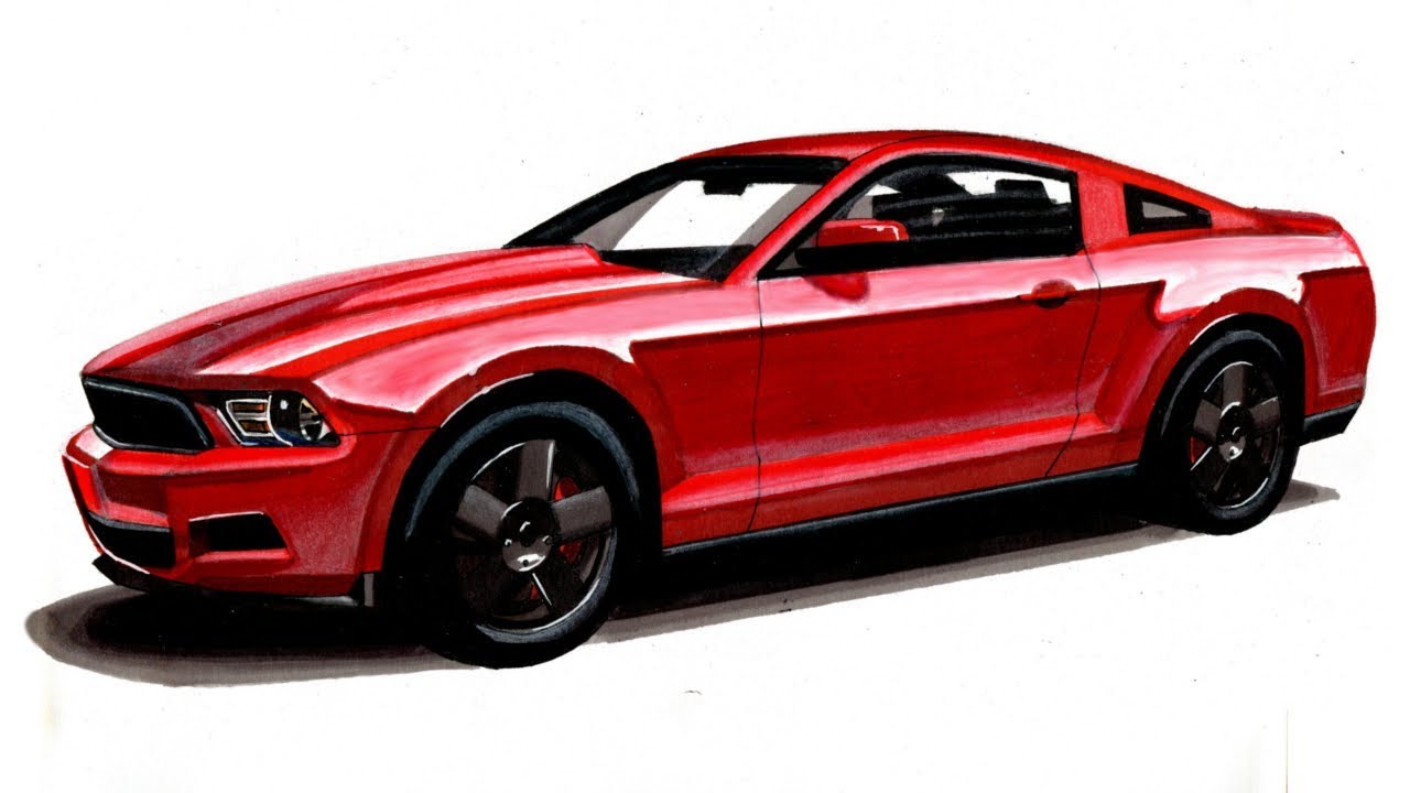 1280x720 Car Drawing