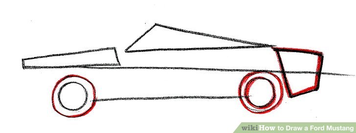 728x273 How To Draw A Ford Mustang