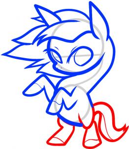 262x302 How To Draw How To Draw A Mustang For Kids