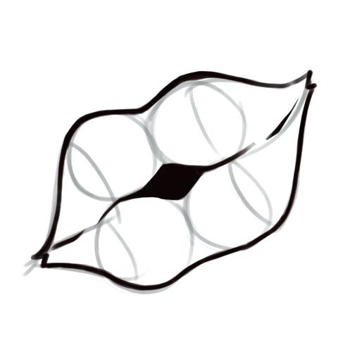 500x500 Easy Drawings Of People Kissing