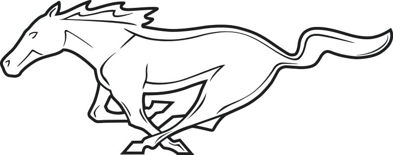 800x316 How To Draw A Mustang New Kaotan Site