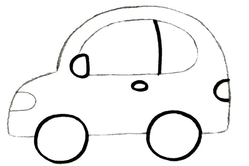 850x567 Cars Drawings Step