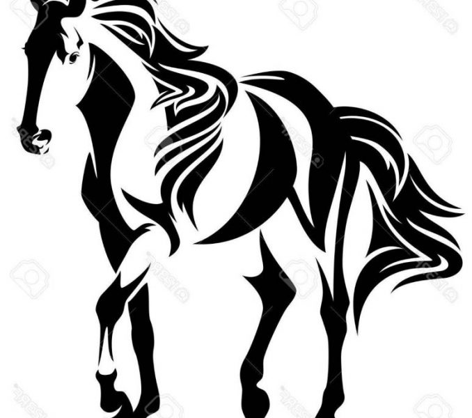 Mustang Emblem Drawing