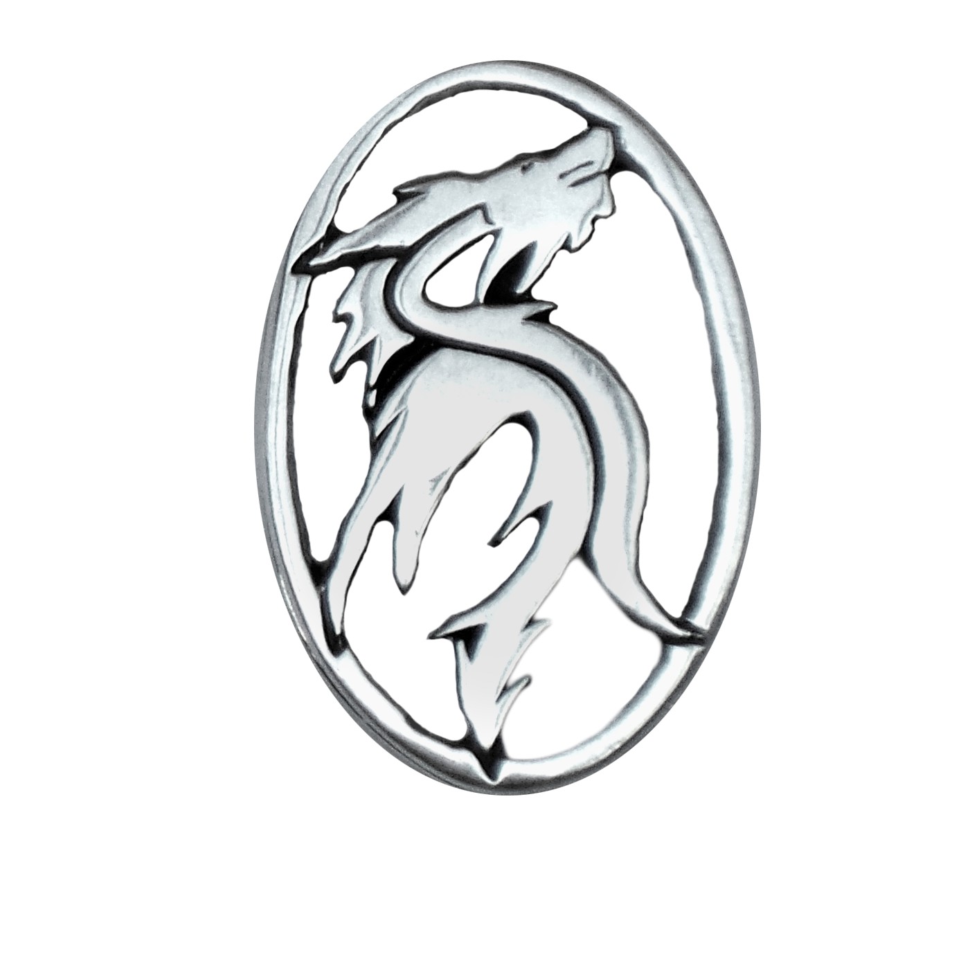 1401x1401 Dragon Pendant Thin Oval