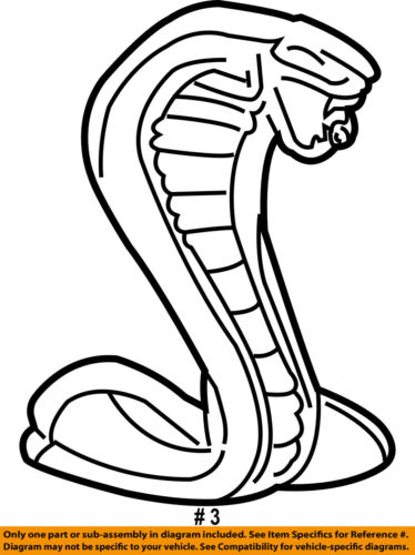 374x500 Ford Oem Mustang Front Fender Emblem Badge Nameplate Right