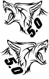 185x300 Mustang Gt Coyote Vinyl Decal Sticker Left And Right Ebay