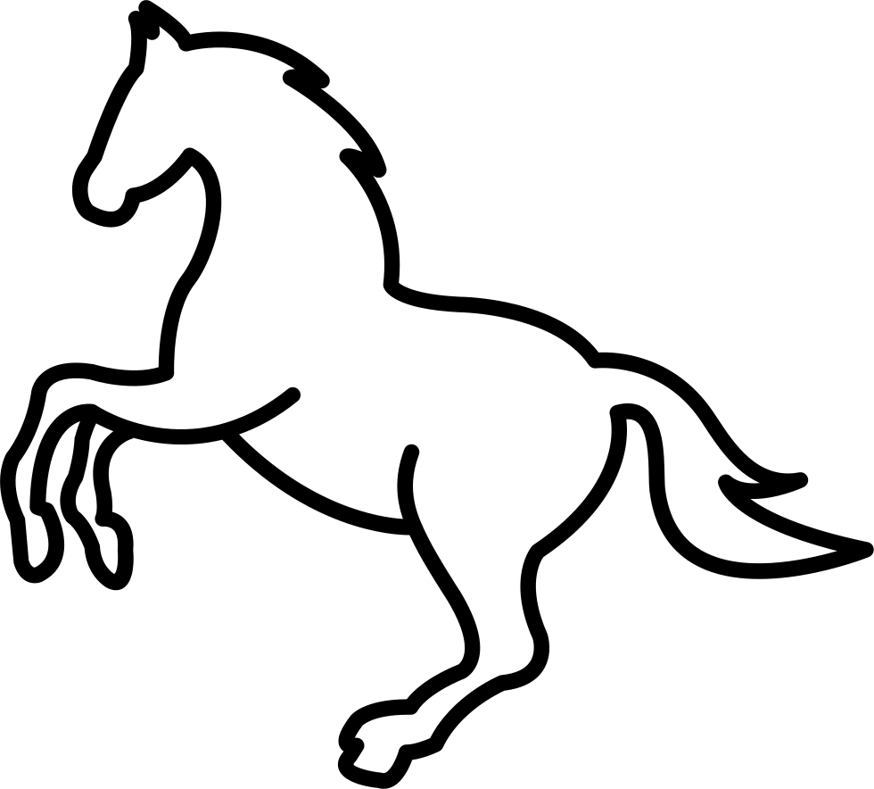 980x884 Mustang Logo Drawing Easy