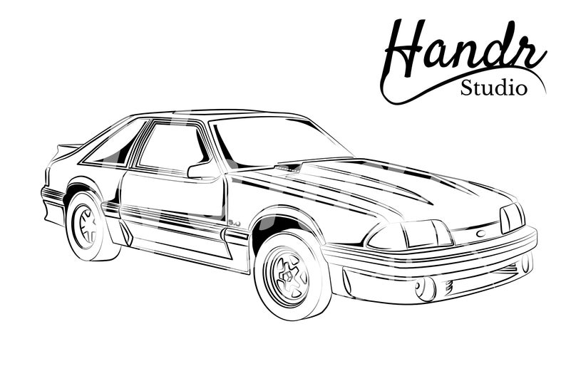 Mustang Gt Drawing | Free download on ClipArtMag