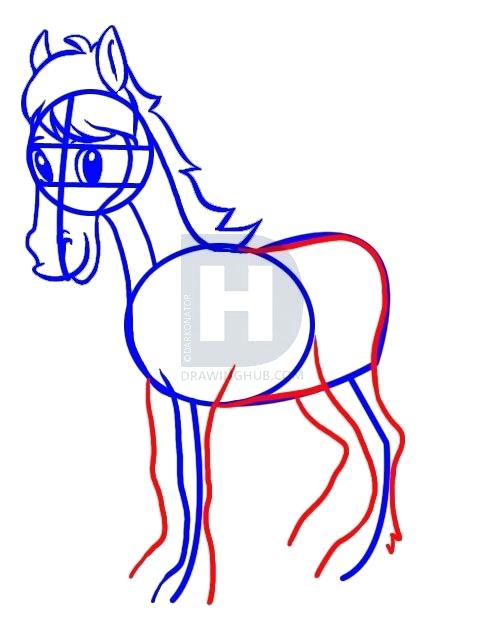 491x632 simple drawing of a horse simple horse simple drawing mustang