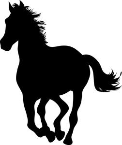 252x300 Horse Clip Art Black And White Silhouettes