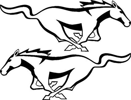 425x324 ford mustang decal ford mustang horse vinyl decal