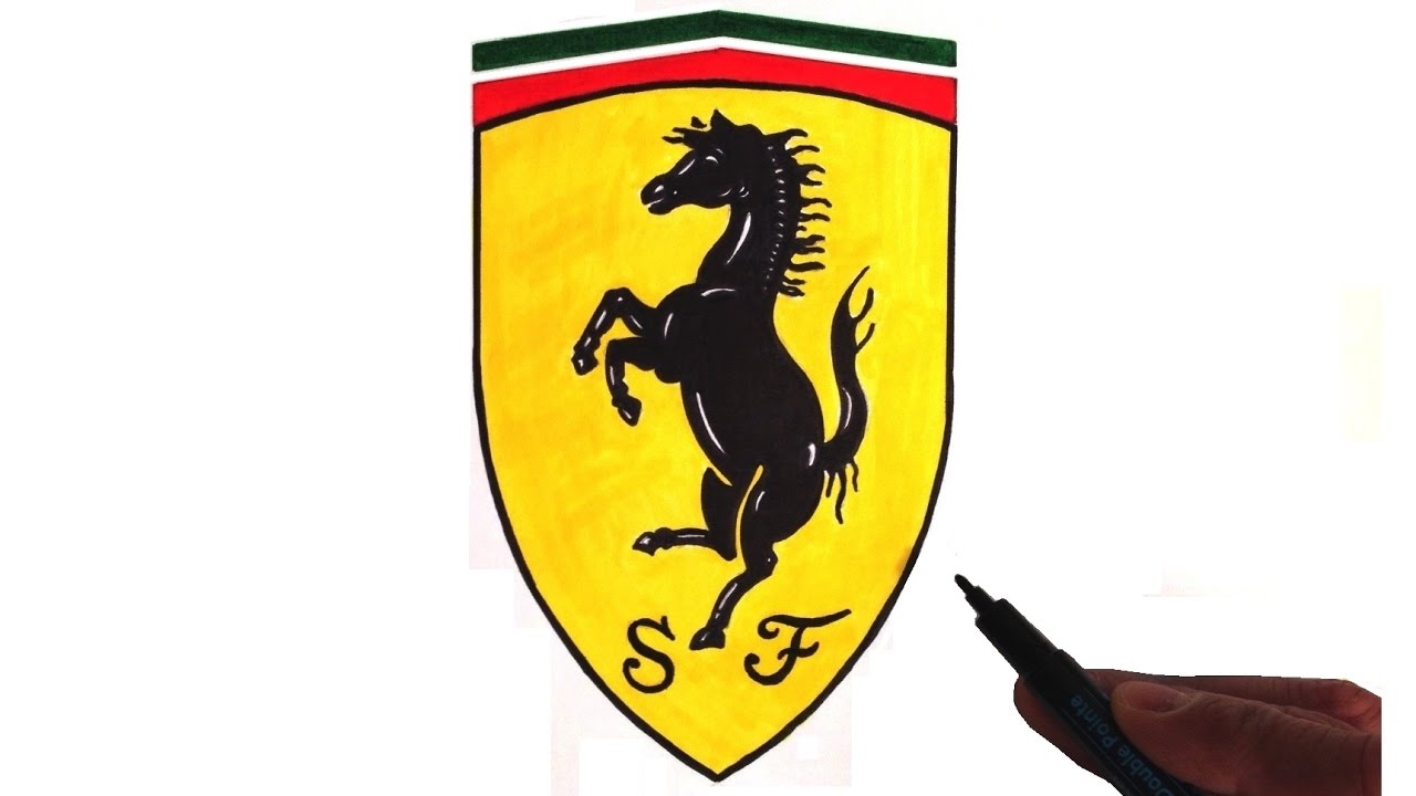 1280x720 How To Draw The Ferrari Logo