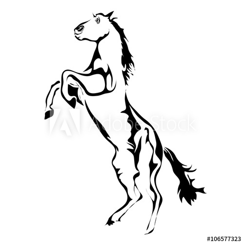 500x500 Outline Horse Vector Image Can Be Use For Logo And Tattoo