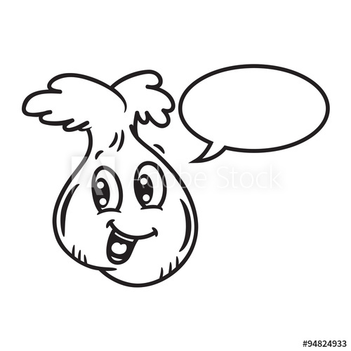 500x500 Cartoon Mustard With Bubble Speech