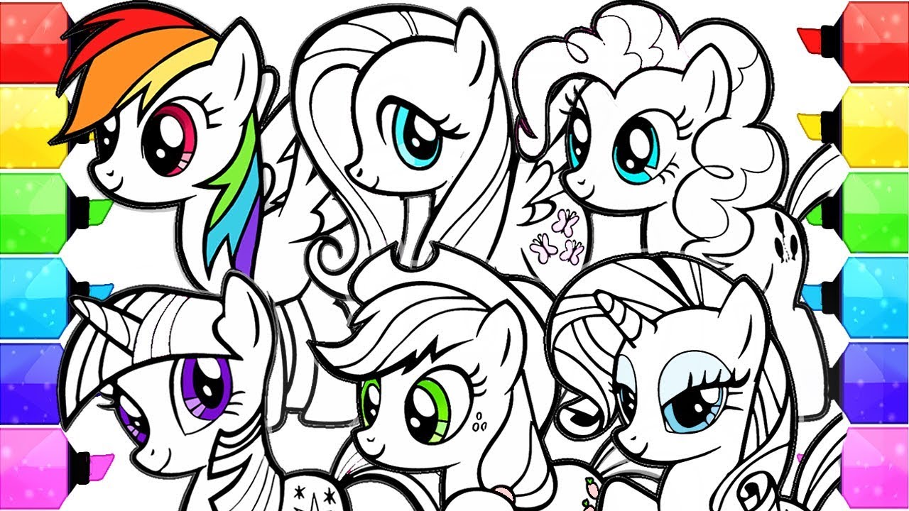 1280x720 My Little Pony Coloring Book Pages How To Draw And Color My