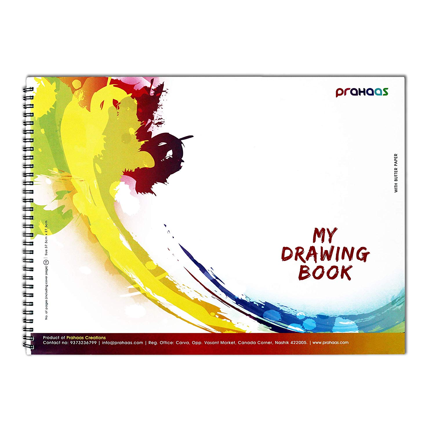 1500x1500 Prahaas Sketch Pad Drawing Book With Butter Paper, Inches