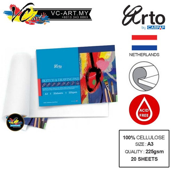 600x600 Campap Arto Sketch Drawing Pad Sheets