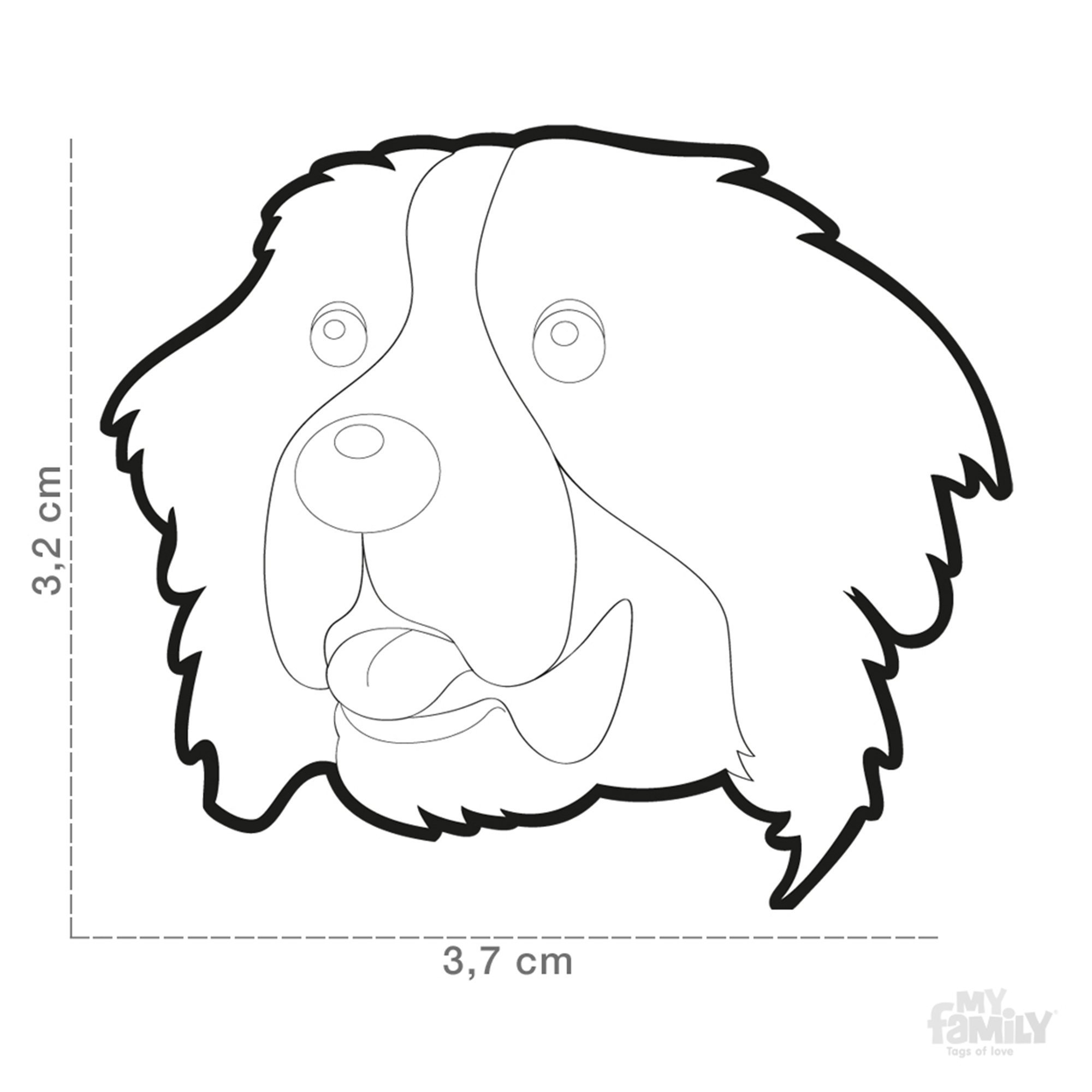 2000x2000 bernese mountain dog id tag dog name tag free engraving