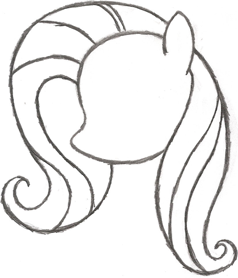 827x965 Pony Drawing Fluttershy For Free Download