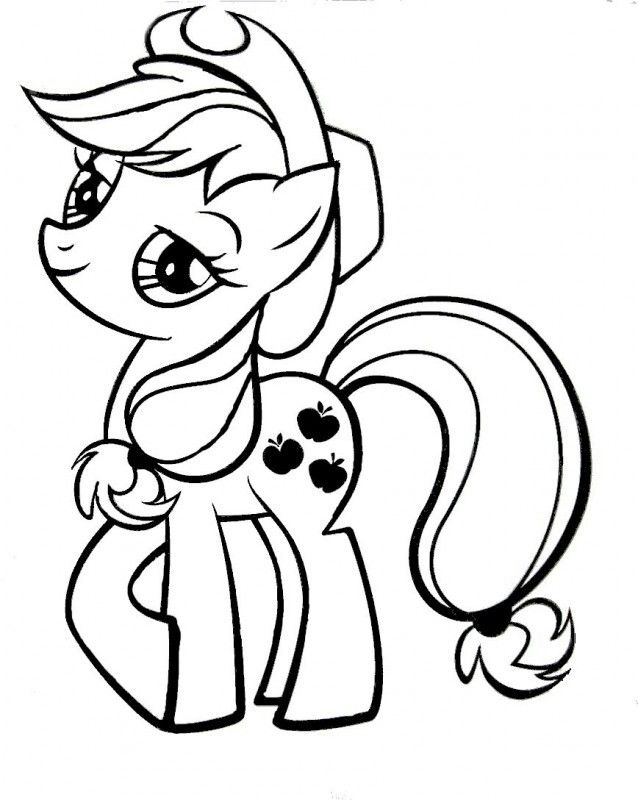 638x800 Silhouette My Little Pony 'applejack' Template Stencil Sjabloon