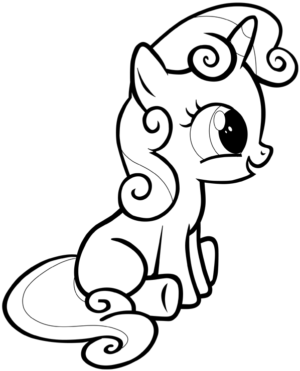 598x741 How To Draw Sweetie Belle From My Little Pony Friendship Is Magic