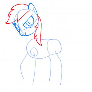 302x302 Drawing Printout How To Draw Rainbow Dash, My Little Pony