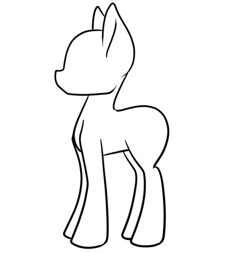 My Little Pony Outline Drawing | Free download on ClipArtMag