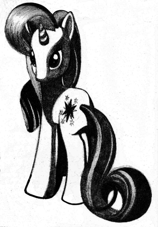 600x863 my little pony twilight sparkle pencil drawing
